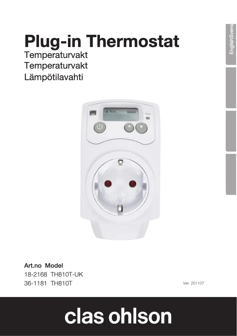 Página 1 del manual Manual de usuario Cotech TH810T