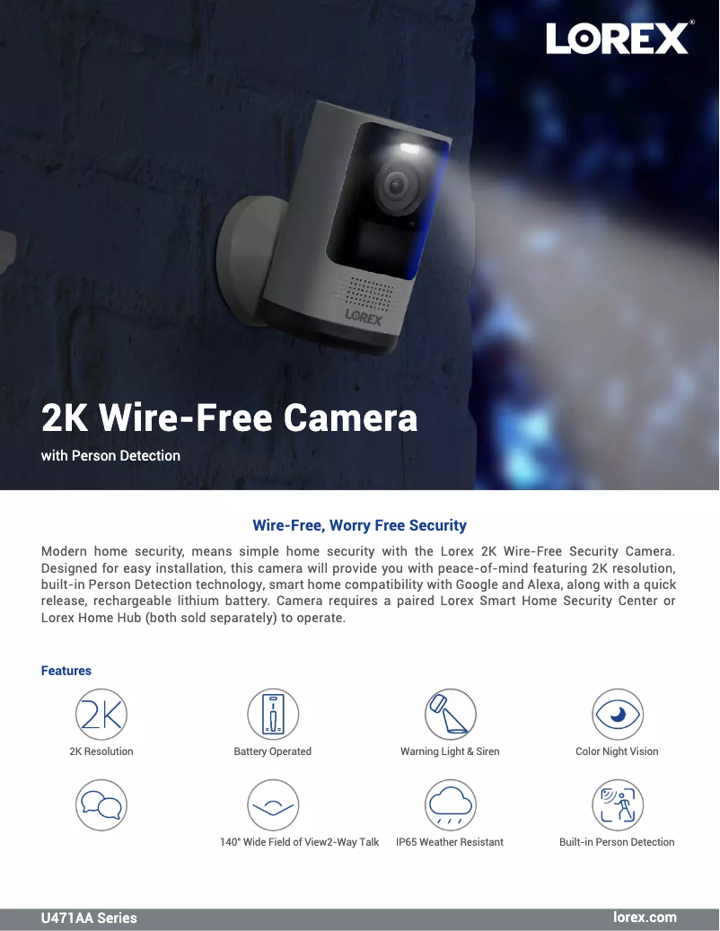 Imagen de la primera página del manual del dispositivo U471AA-E