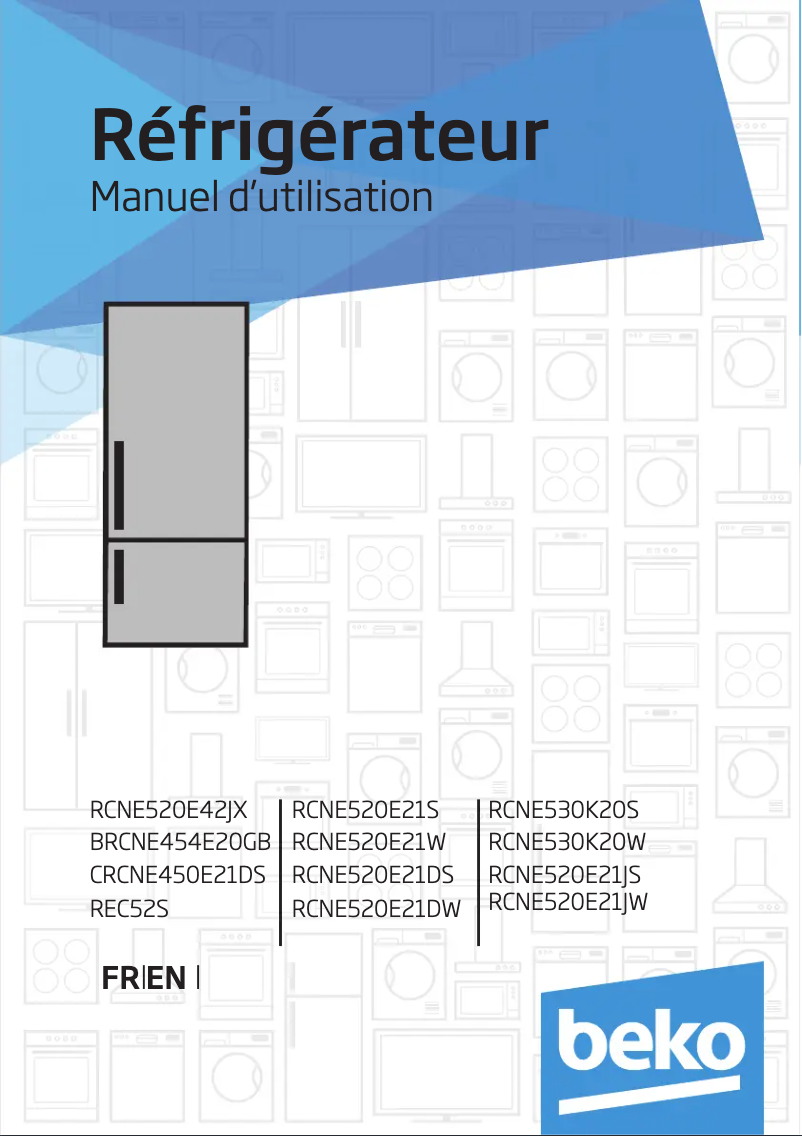 Imagen de la primera página del manual del dispositivo RCNE530K20W