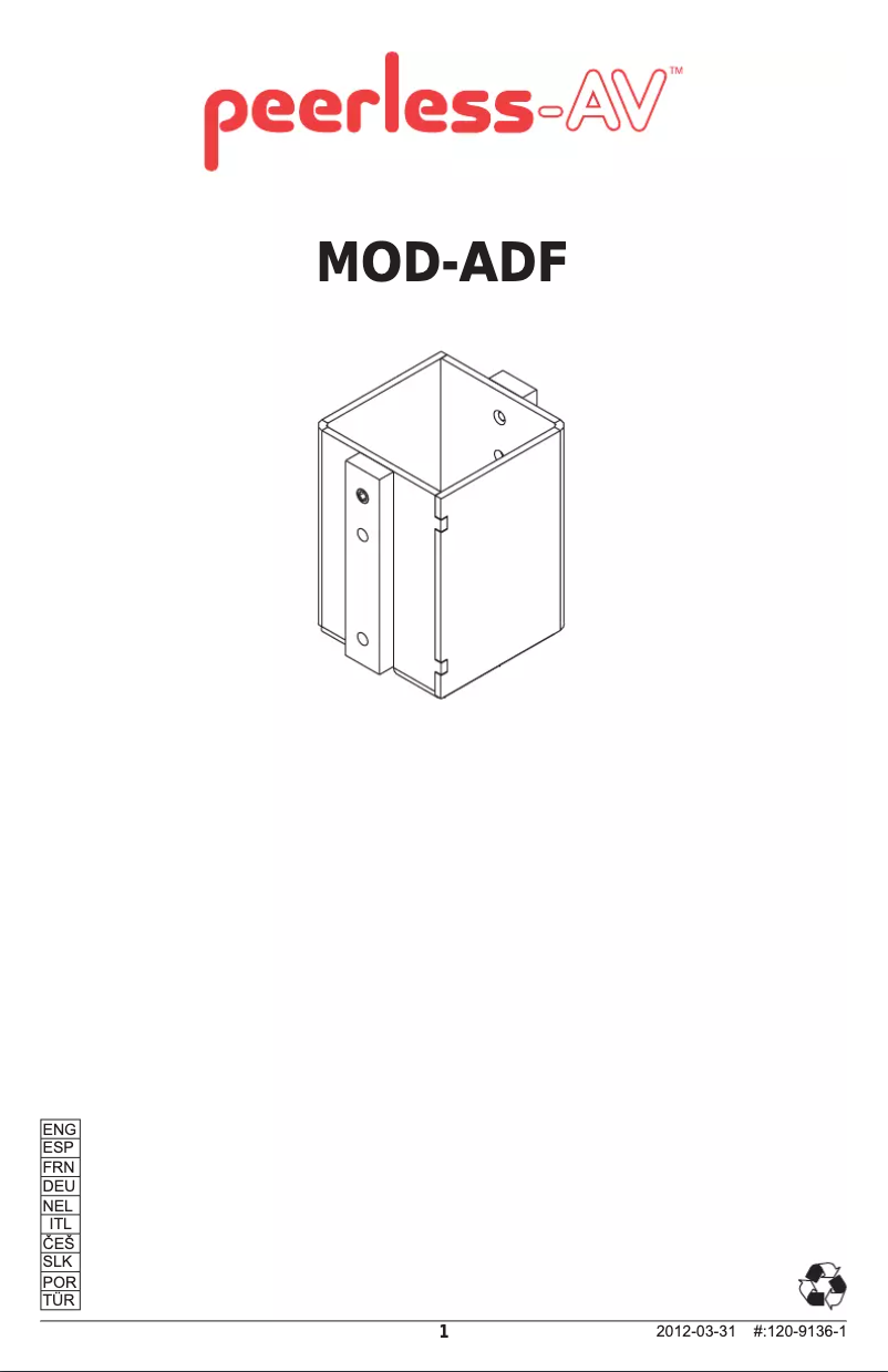 Imagen de la primera página del manual del dispositivo MOD-ADF