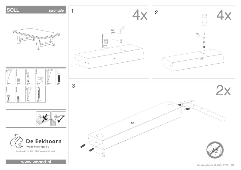 Imagen de la primera página del manual del dispositivo Soll