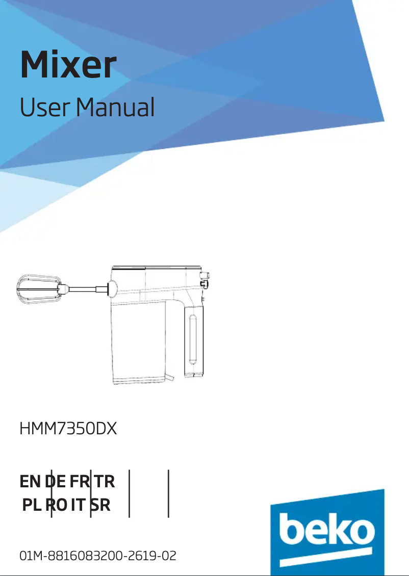 Imagen de la primera página del manual del dispositivo HMM7350DX