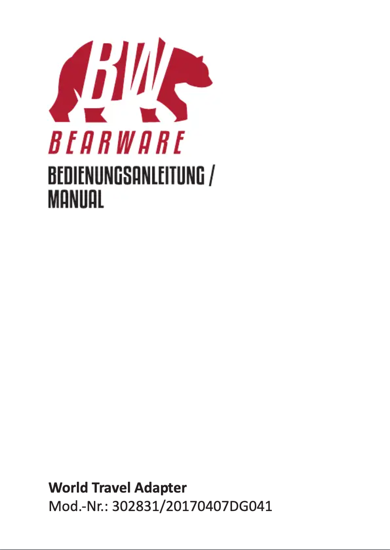 Página 1 del manual Manual de usuario Bearware 302831