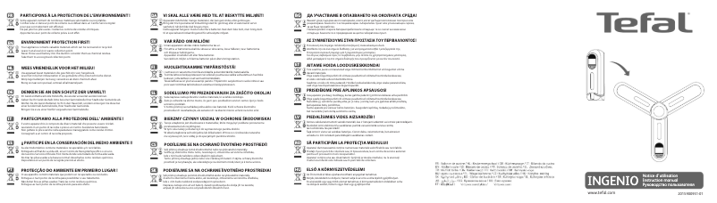 Imagen de la primera página del manual del dispositivo Ingenio BC5400