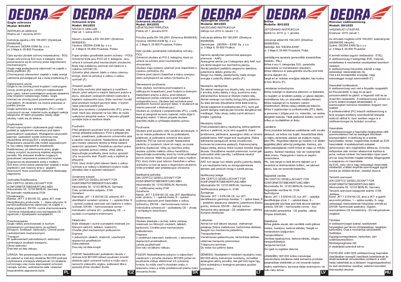 Página 1 del manual Manual de usuario DEDRA BH1055