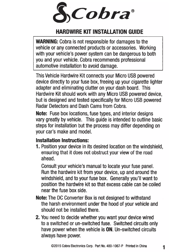 Imagen de la primera página del manual del dispositivo CA-MICROUSB-001