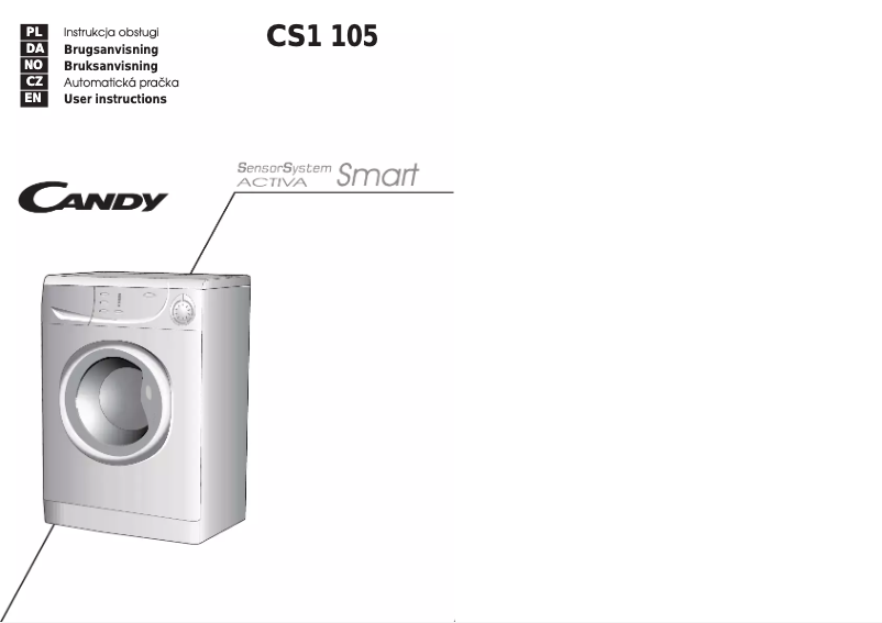 Página 1 del manual Manual de usuario Candy CS1 105-16S