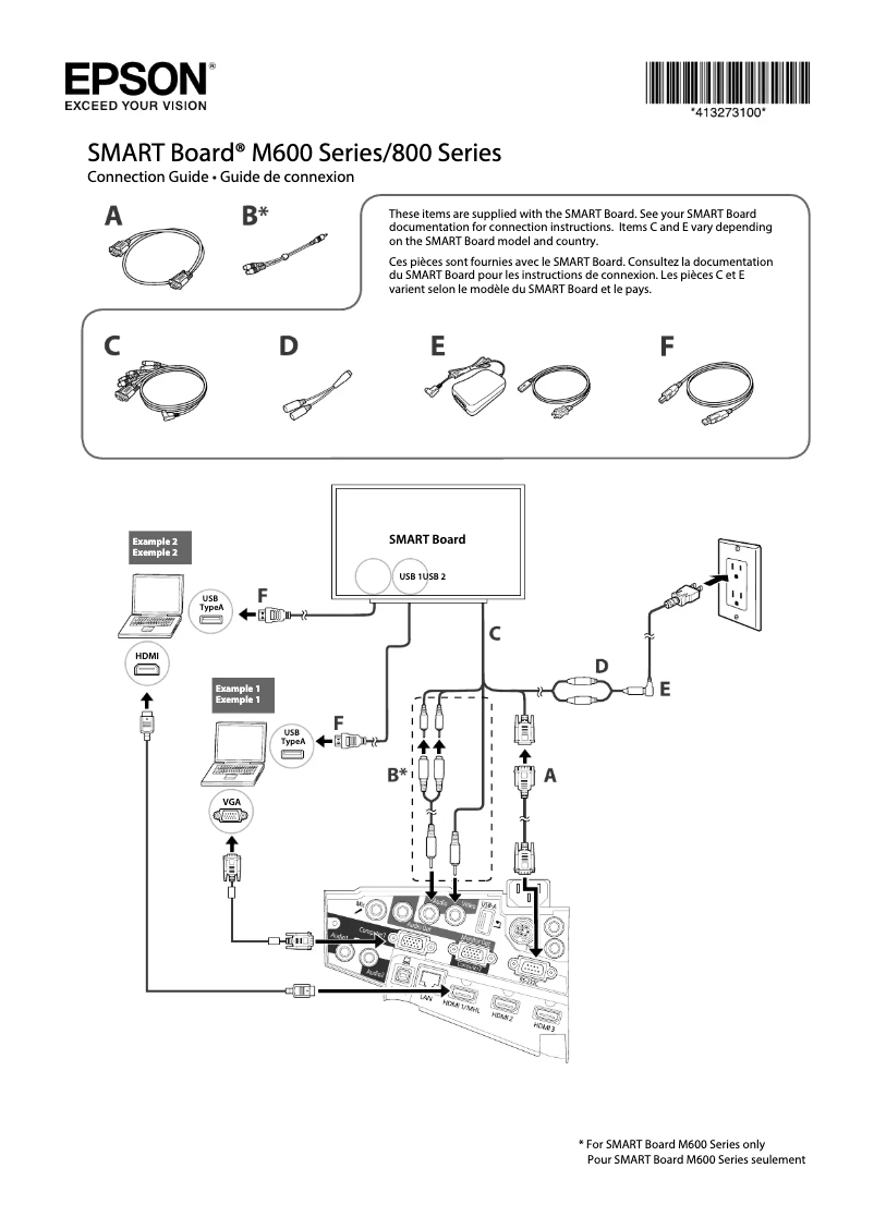 Imagen de la primera página del manual del dispositivo PowerLite 685W