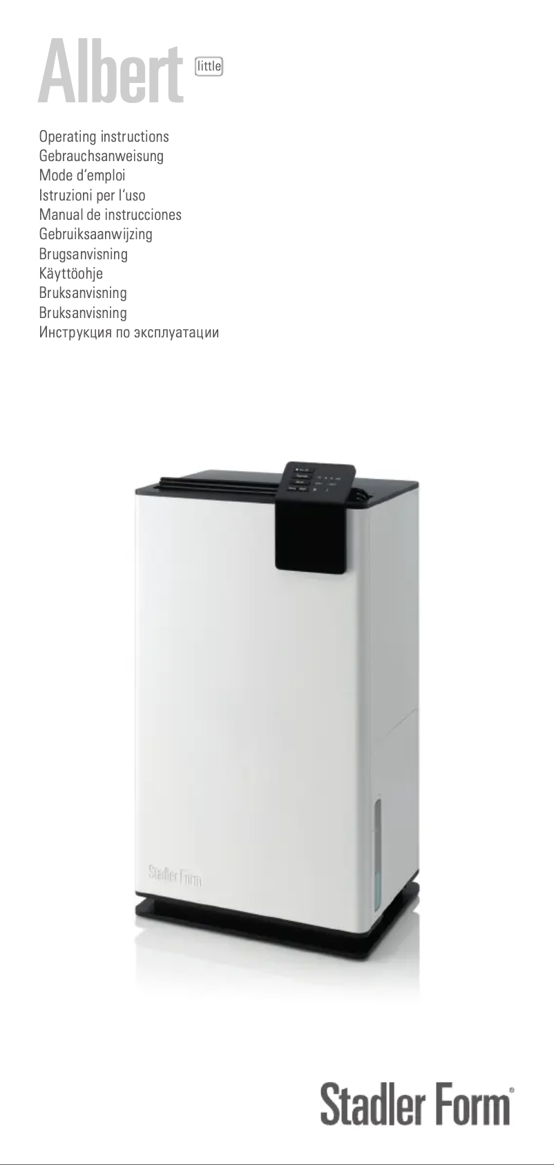 Página nº 1 - Manual de usuario Stadler Form Albert little