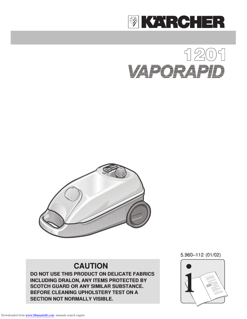 Imagen de la primera página del manual del dispositivo Vaporapid 1201