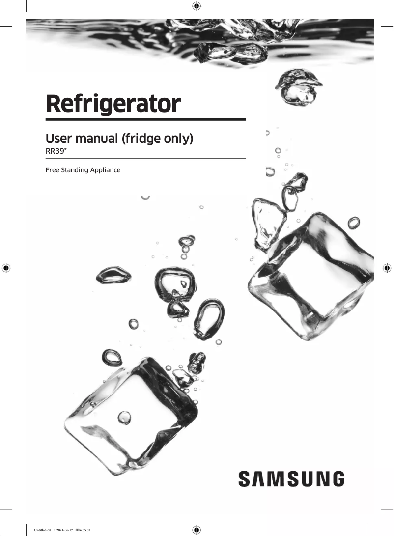 Imagen de la primera página del manual del dispositivo RR39A74A322