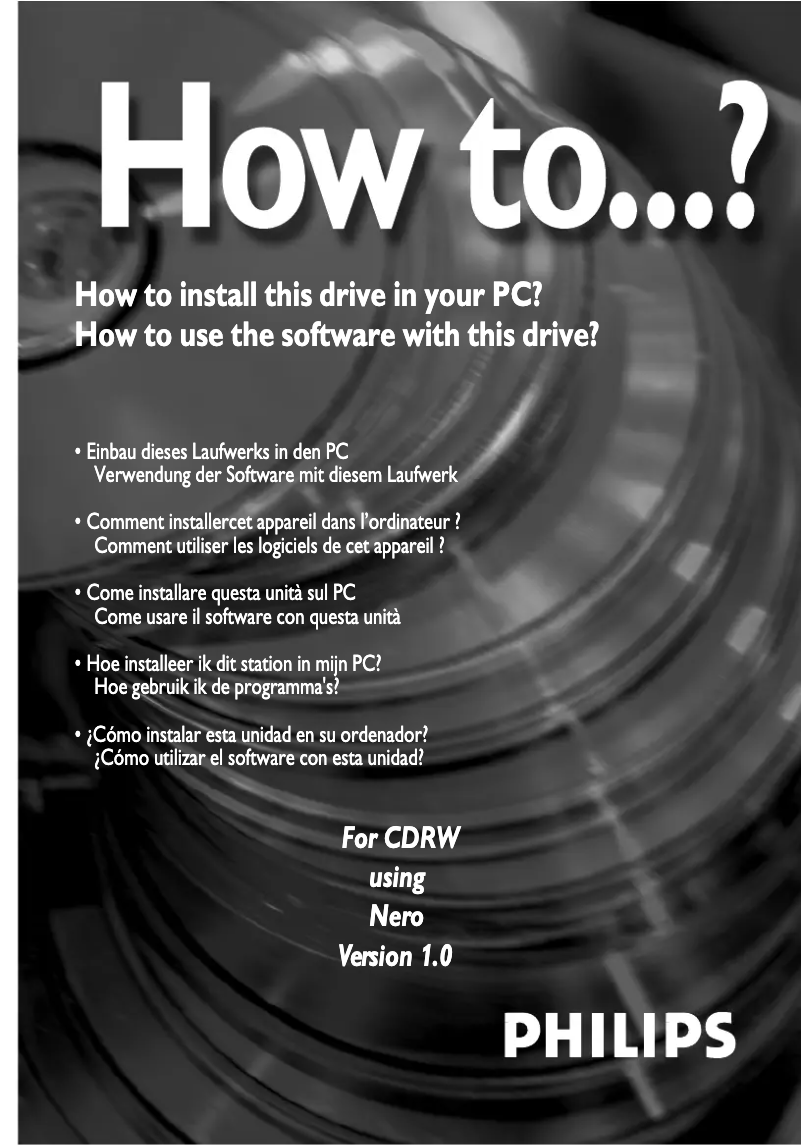 Página nº 1 - Manual de usuario Philips PBRW2412G