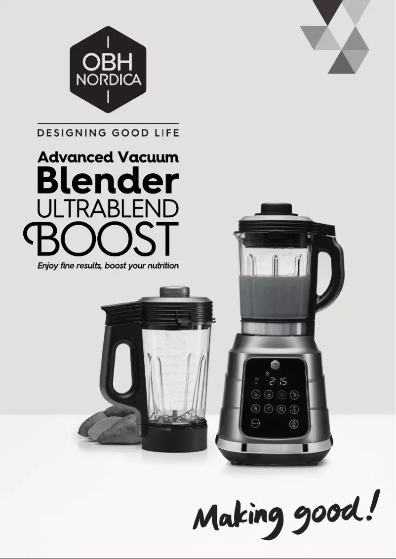 Página nº 1 - Manual de usuario OBH Nordica Ultrablend Boost LH985AS0