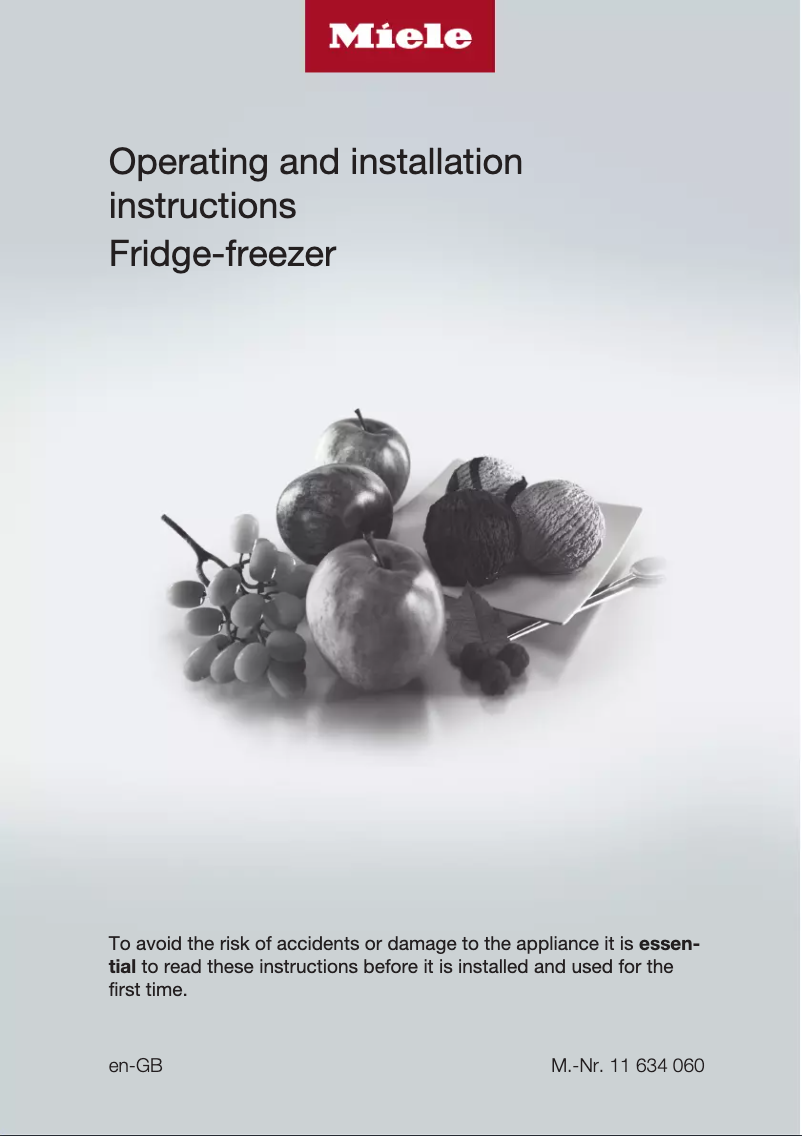 Imagen de la primera página del manual del dispositivo KF 2801 Vi