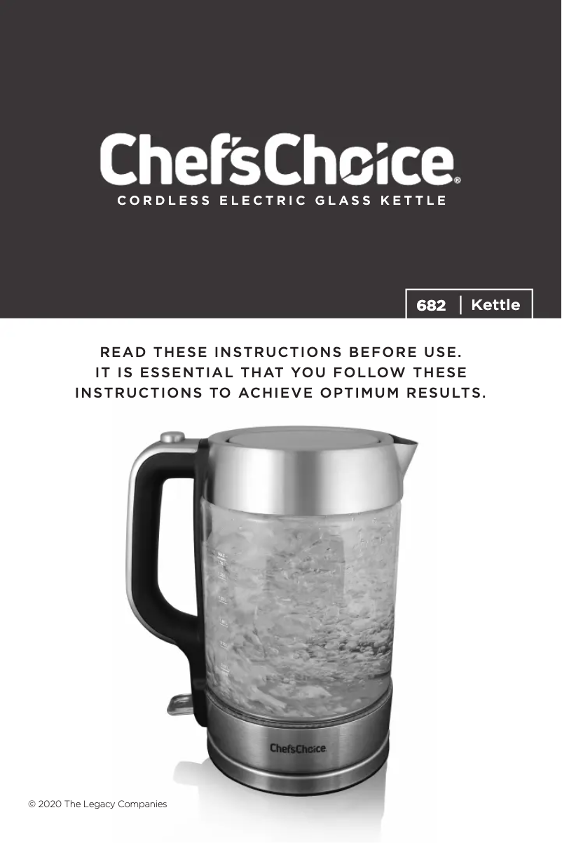 Página 1 del manual Manual de usuario Chef's Choice 682