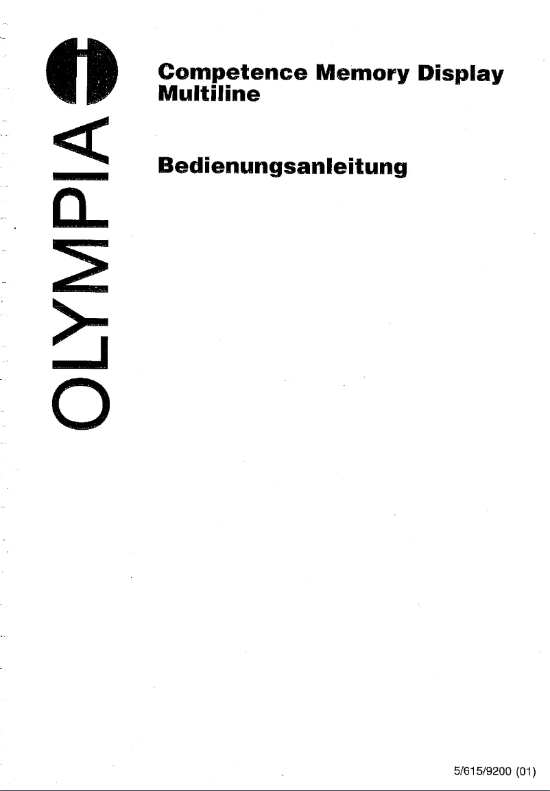 Imagen de la primera página del manual del dispositivo Competence MD Multiline