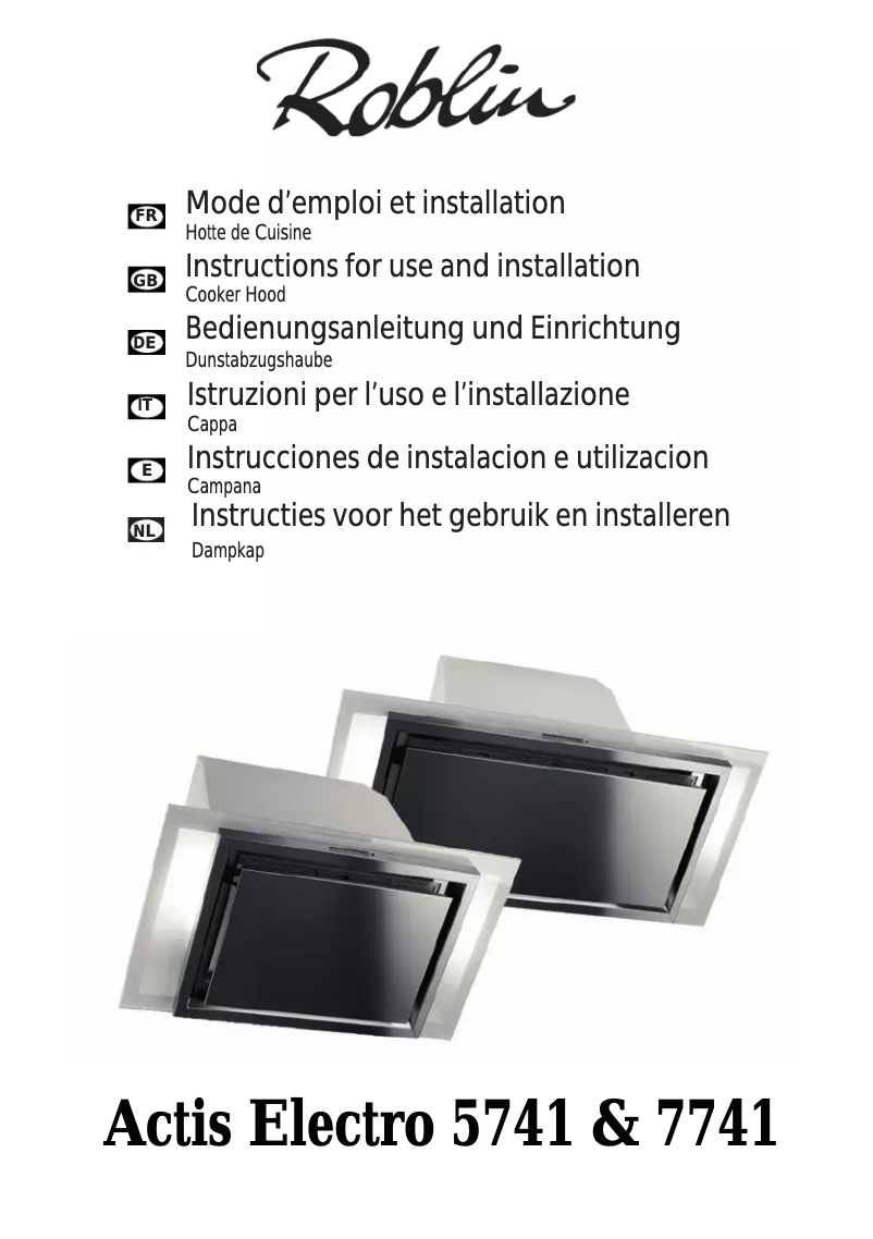 Imagen de la primera página del manual del dispositivo Actis Electro 7741