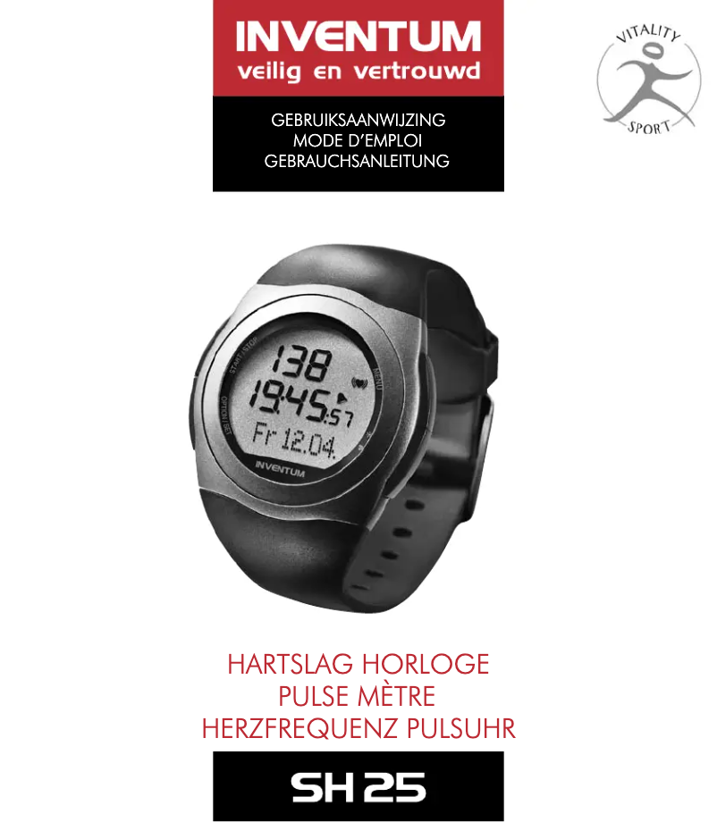 Imagen de la primera página del manual del dispositivo SH25