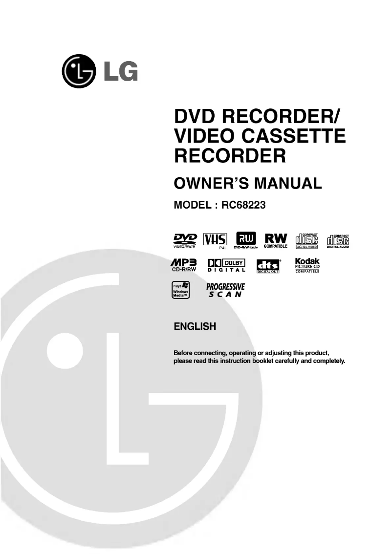 Imagen de la primera página del manual del dispositivo RC68223P2