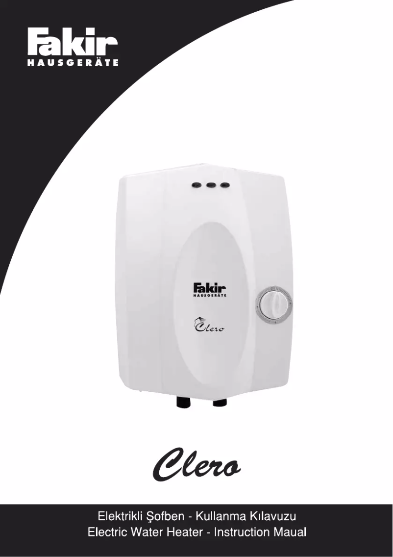 Página 1 del manual Manual de usuario Fakir Clero