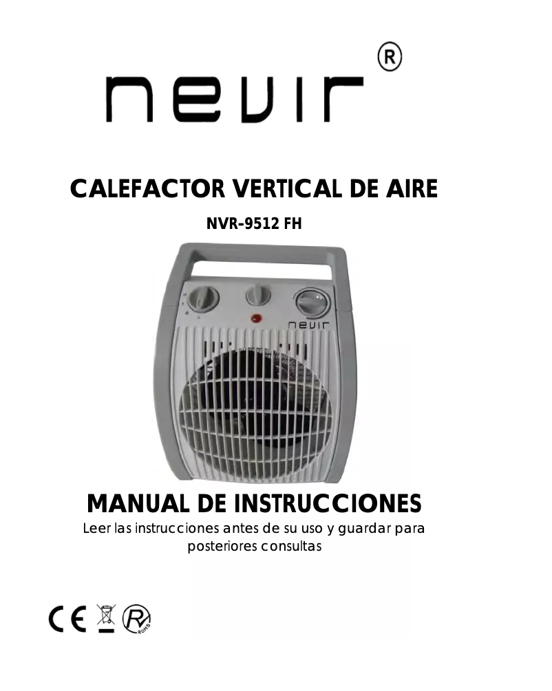 Página 1 del manual Manual de usuario Nevir NVR-9512 FH