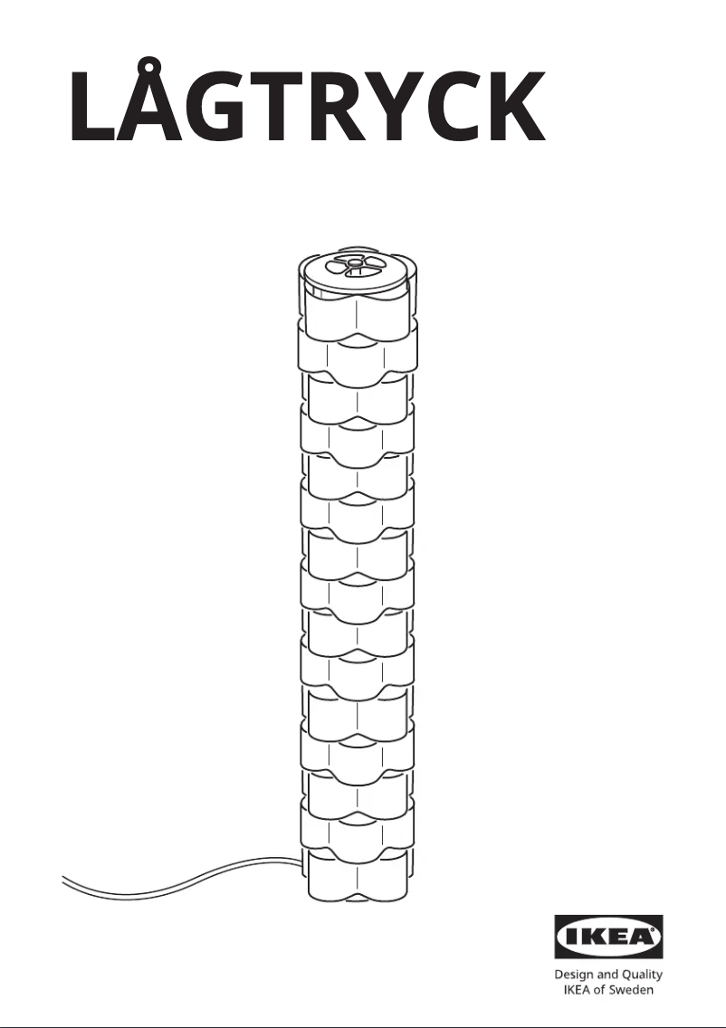Imagen de la primera página del manual del dispositivo LÅGTRYCK 005.372.99