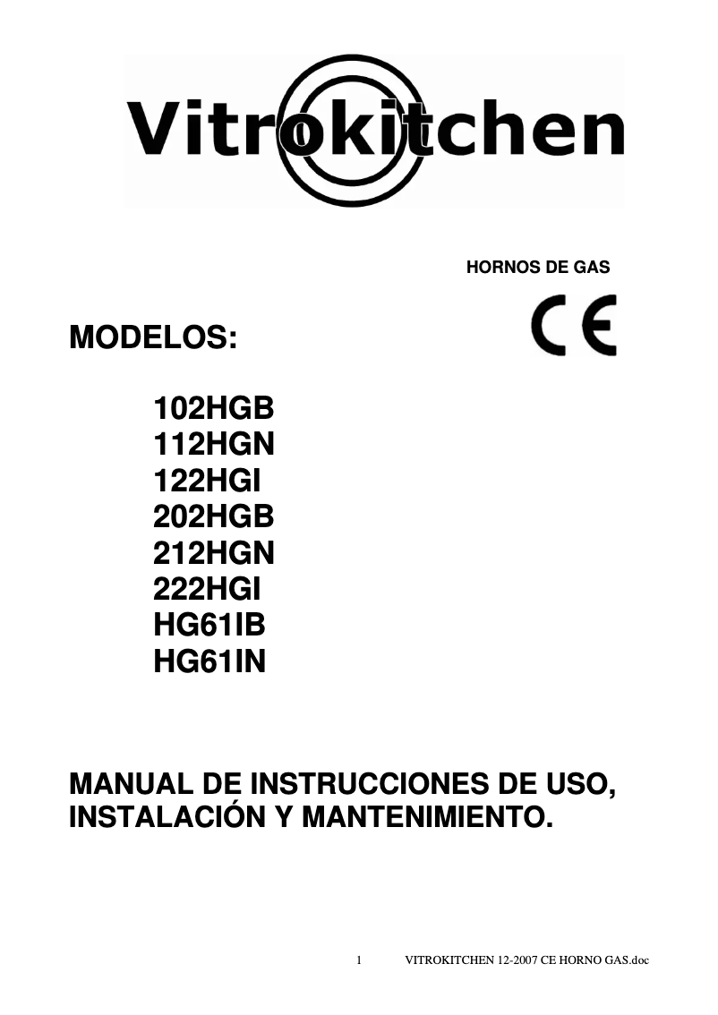 Imagen de la primera página del manual del dispositivo 222HGI