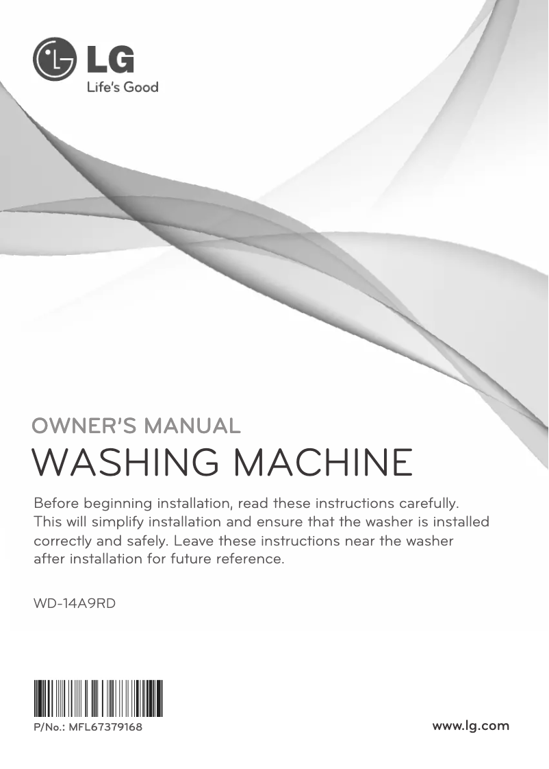 Página 1 del manual Manual de usuario LG WD-14A9RD