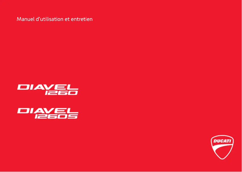Página 1 del manual Manual de usuario Ducati Diavel 1260 S (2019)