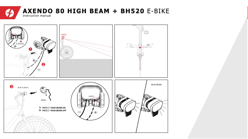 Imagen de la primera página del manual del dispositivo Axendo 80