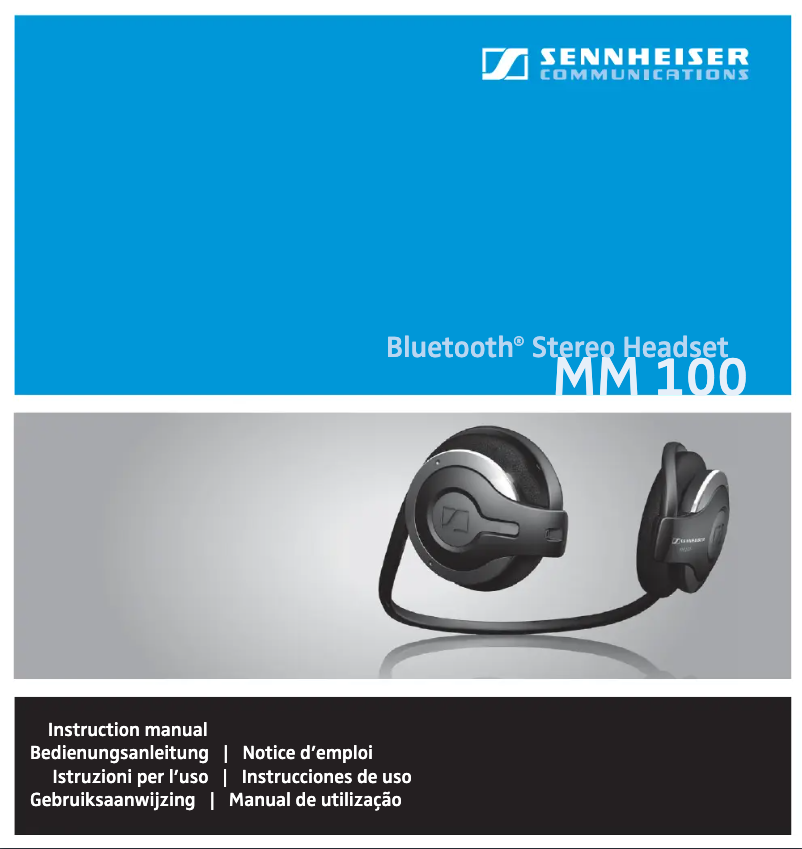 Imagen de la primera página del manual del dispositivo MM 100