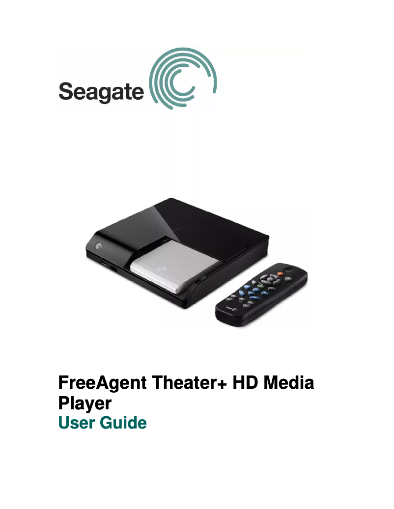 Página nº 1 - Manual de instrucciones Seagate FreeAgent Theater