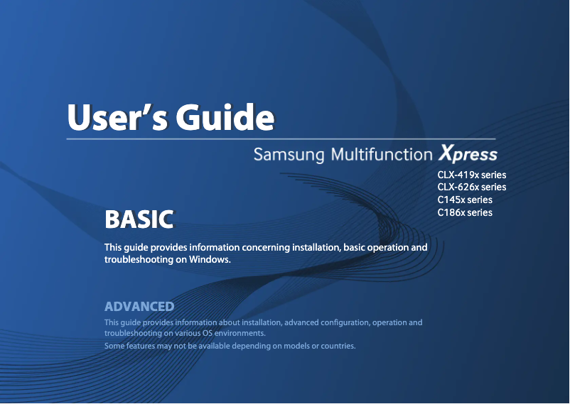 Imagen de la primera página del manual del dispositivo CLX-6260FW
