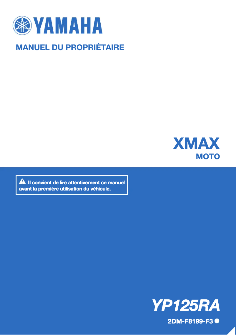 Página 1 del manual Manual de usuario Yamaha XMAX 125 (2017)