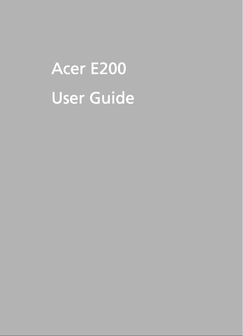 Imagen de la primera página del manual del dispositivo E200