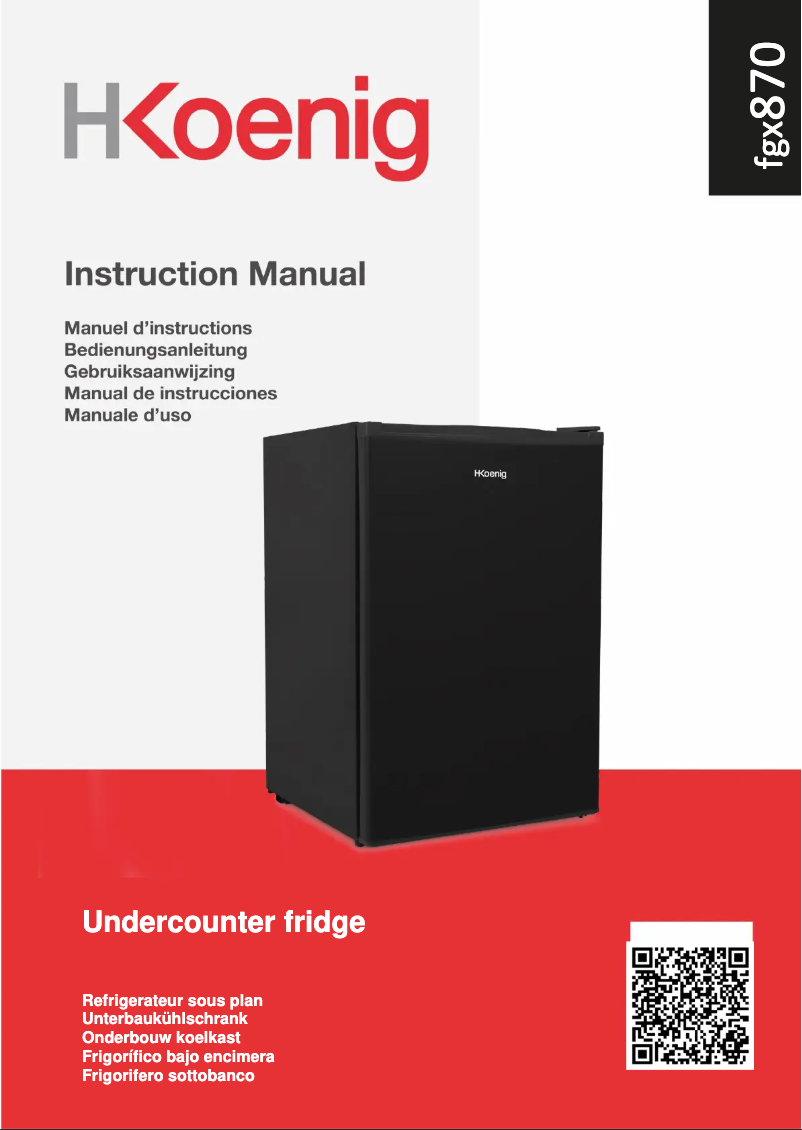 Imagen de la primera página del manual del dispositivo FGX870