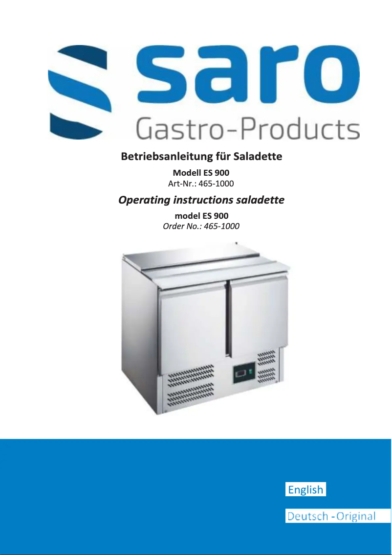 Imagen de la primera página del manual del dispositivo ES 901