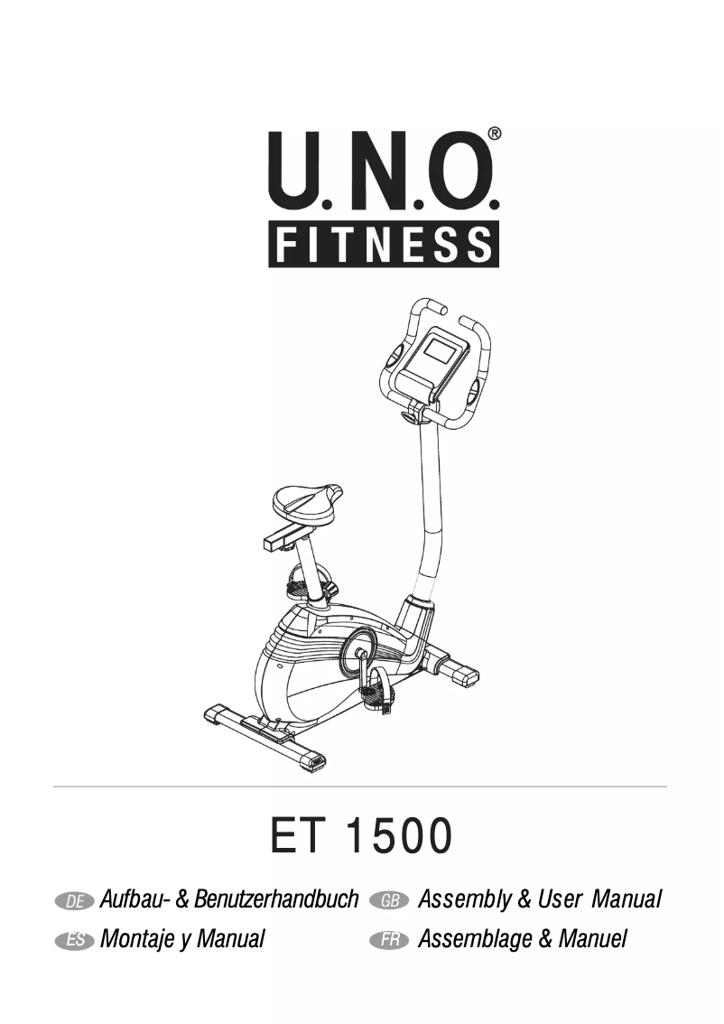 Página nº 1 - Manual de usuario Motive Fitness ET 1500