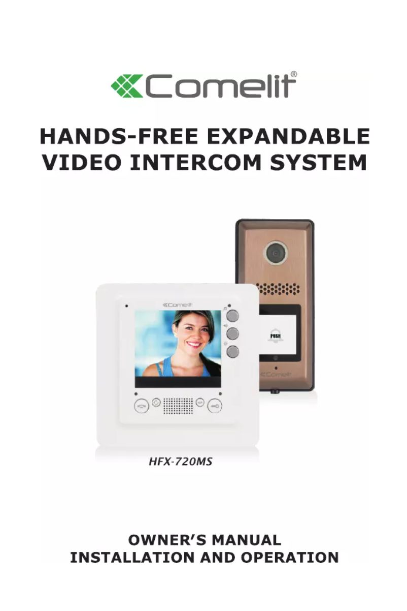 Imagen de la primera página del manual del dispositivo HFX-720MS