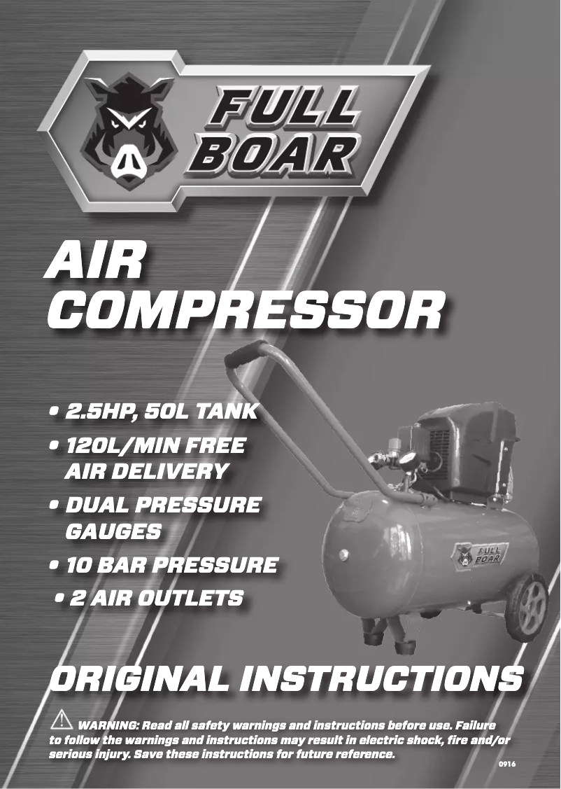 Página 1 del manual Manual de usuario Full Boar FBT-5100U