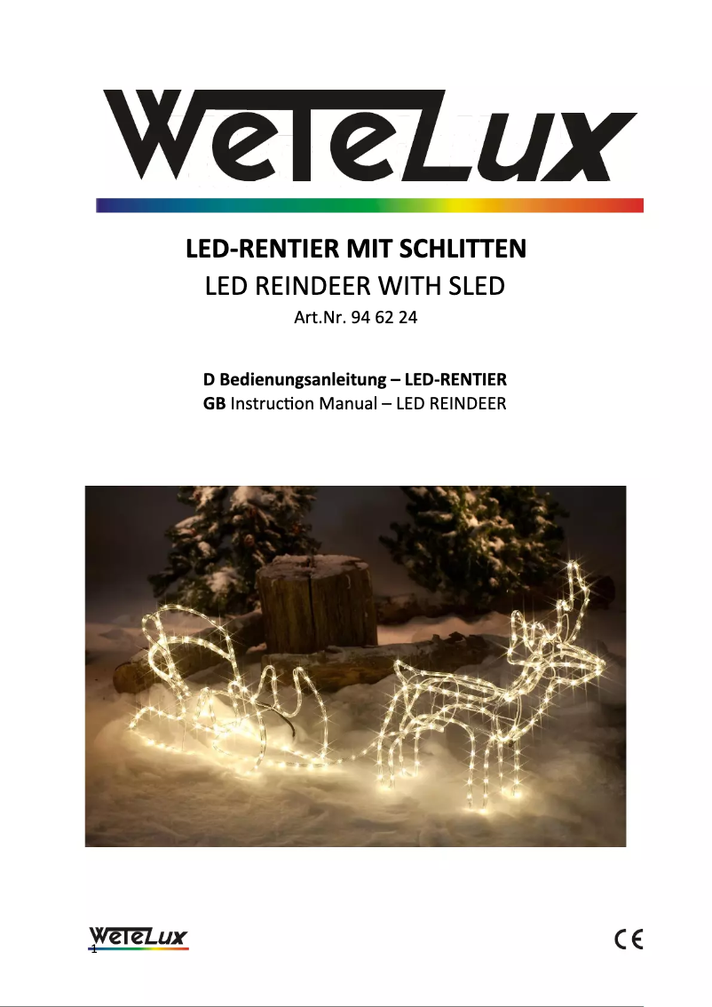 Página 1 del manual Manual de usuario Wetelux 946224