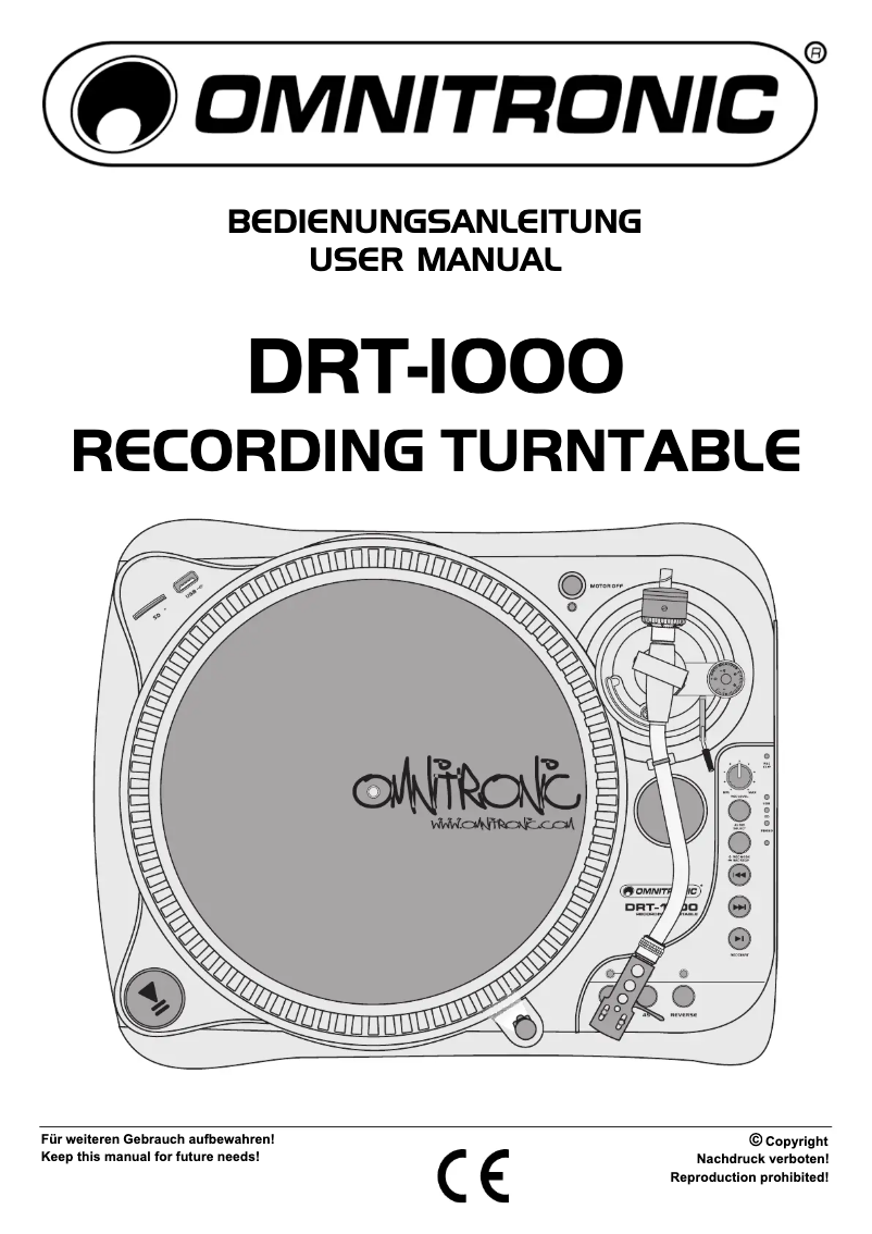 Imagen de la primera página del manual del dispositivo DRT-1000