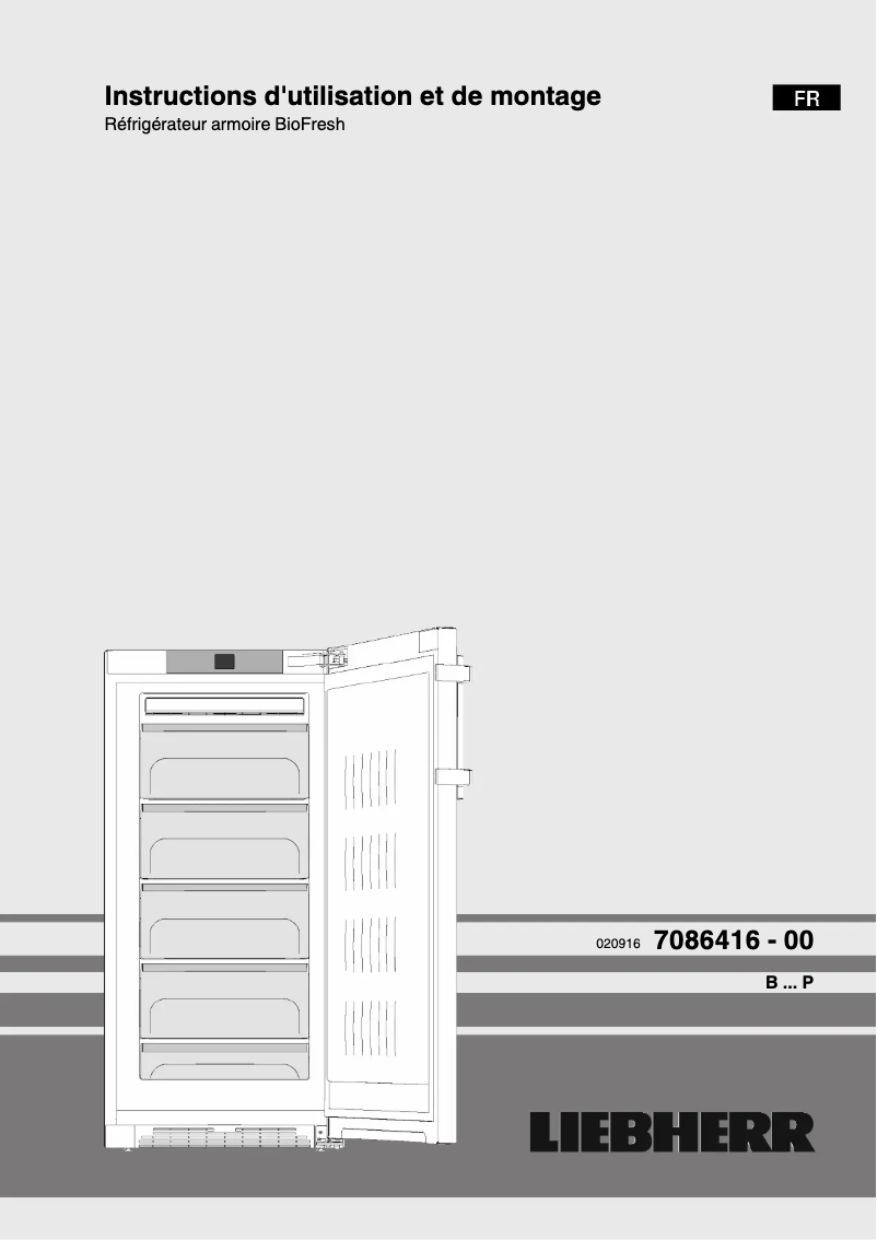 Página 1 del manual Manual de usuario Liebherr BP 2850