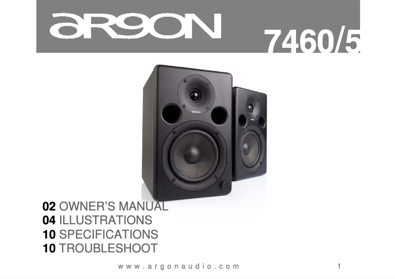 Imagen de la primera página del manual del dispositivo 7460A