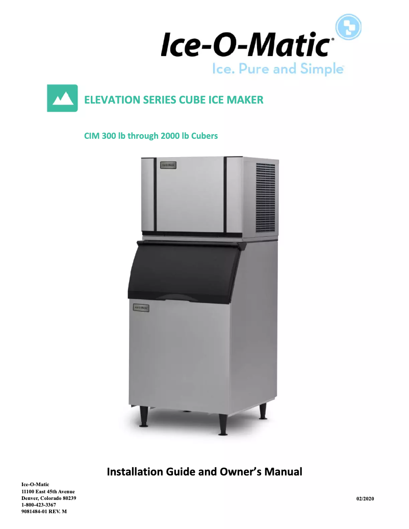 Imagen de la primera página del manual del dispositivo Elevation CIM1447FA