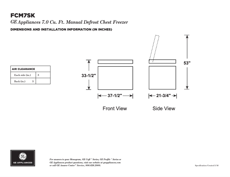Imagen de la primera página del manual del dispositivo FCM7SKWW