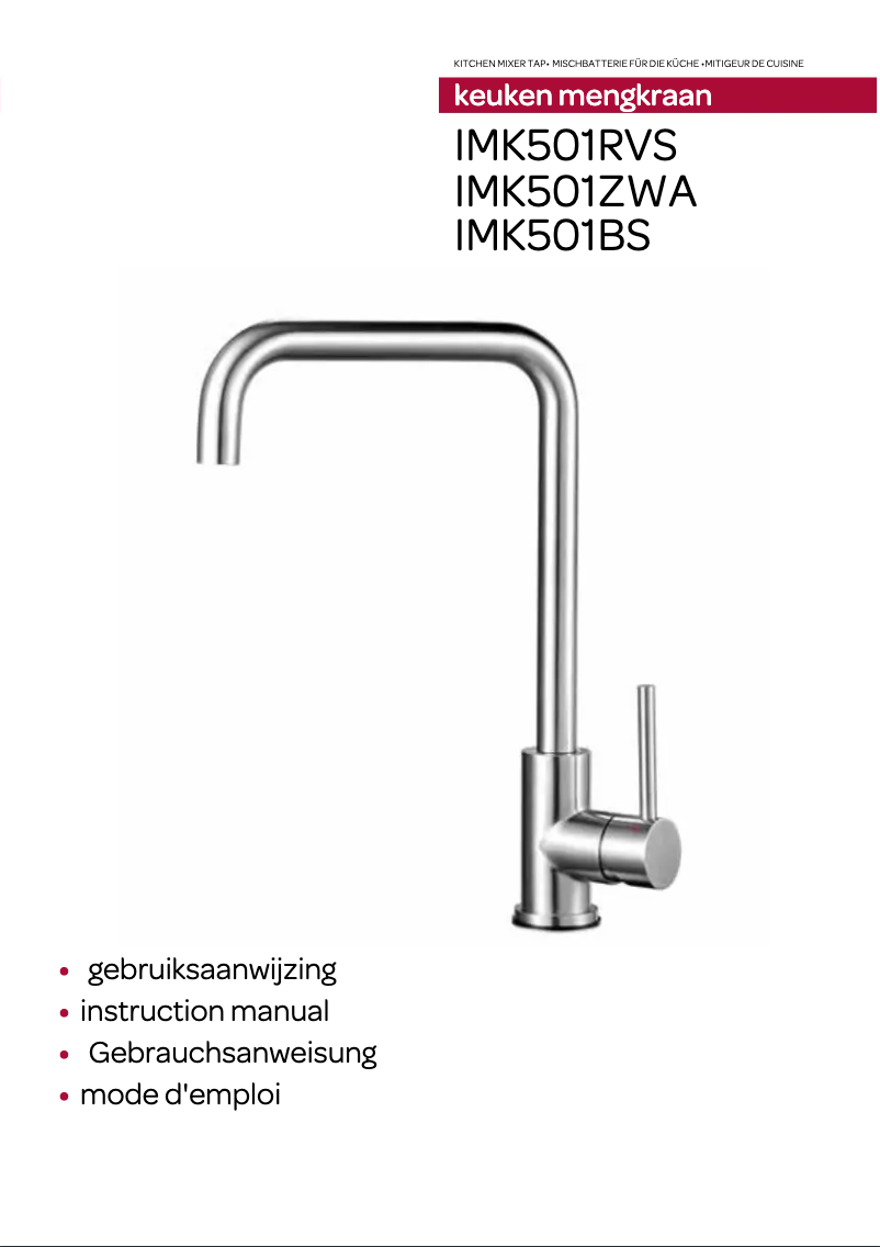 Imagen de la primera página del manual del dispositivo IMK501BS