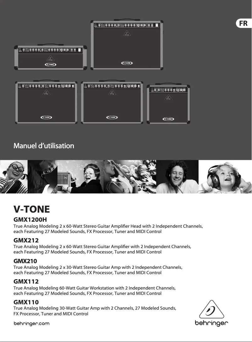 Imagen de la primera página del manual del dispositivo V-Tone GMX210