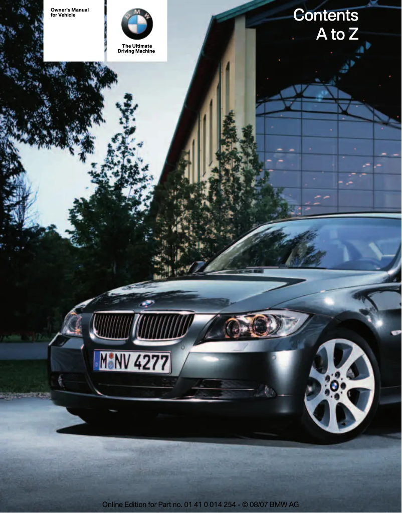 Página nº 1 - Manual de usuario BMW 328i (2008)