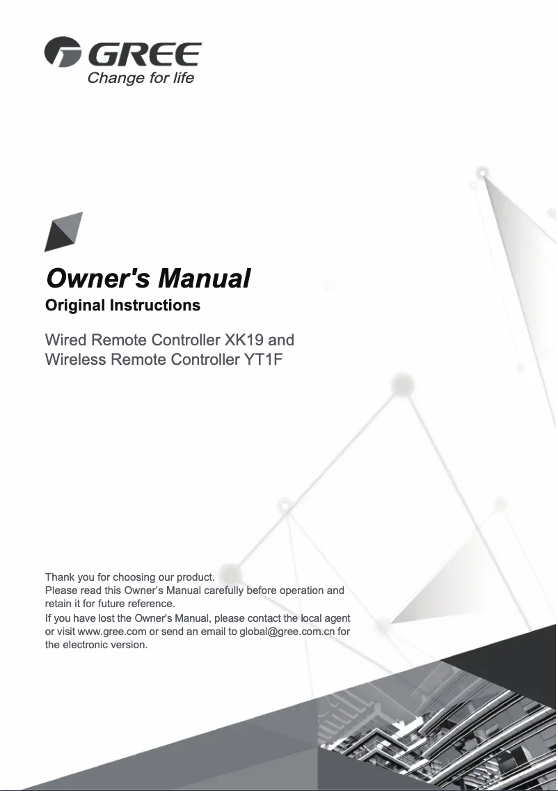 Imagen de la primera página del manual del dispositivo XK19